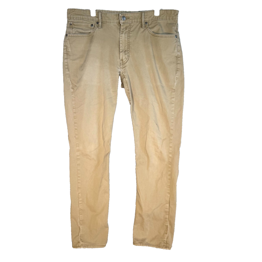 Levi's 511 Men's Jeans 36x32 Beige Slim Fit Stretch Straight Leg Denim